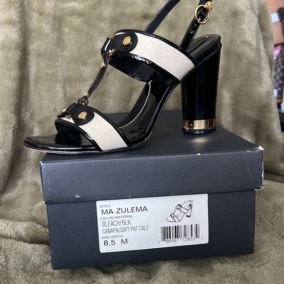 MCBGMAXAZRIA Zulema Black/Linen Sandals - Picture 6 of 9